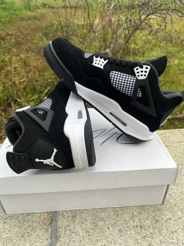 Tr.ampki/.NIKE/.Air_/JODAN-4_|Retro|Biały* Grzmot|R.37.5