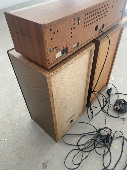 Zestaw Unitra Diora Tonsil radio Junior kolumny 25W ZG C 25-4-57