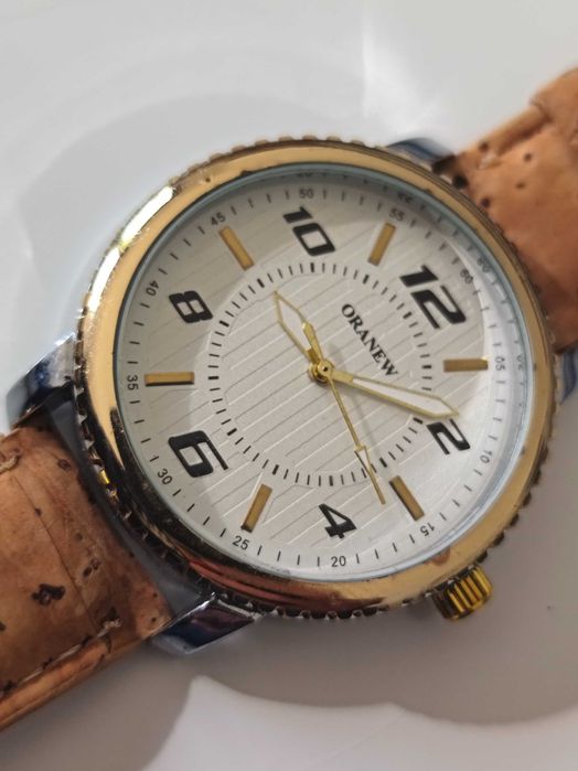 Relógio de Pulso ORA-NEW Analógico (Bracelete de Cortiça)