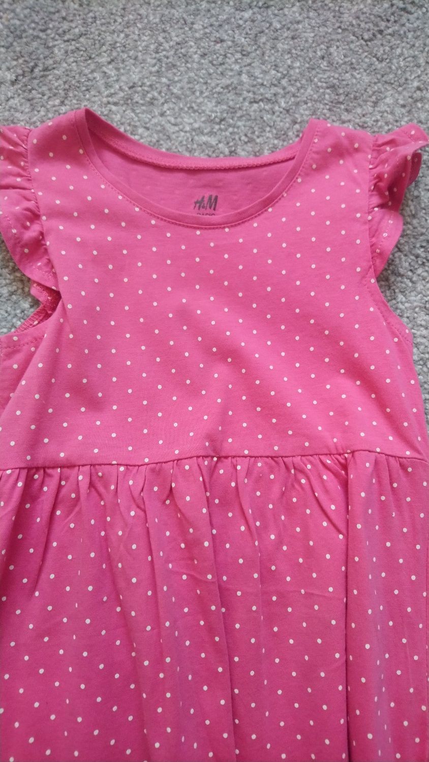 Zestaw sukienki sweterek wiosna H&M rozmiar 92