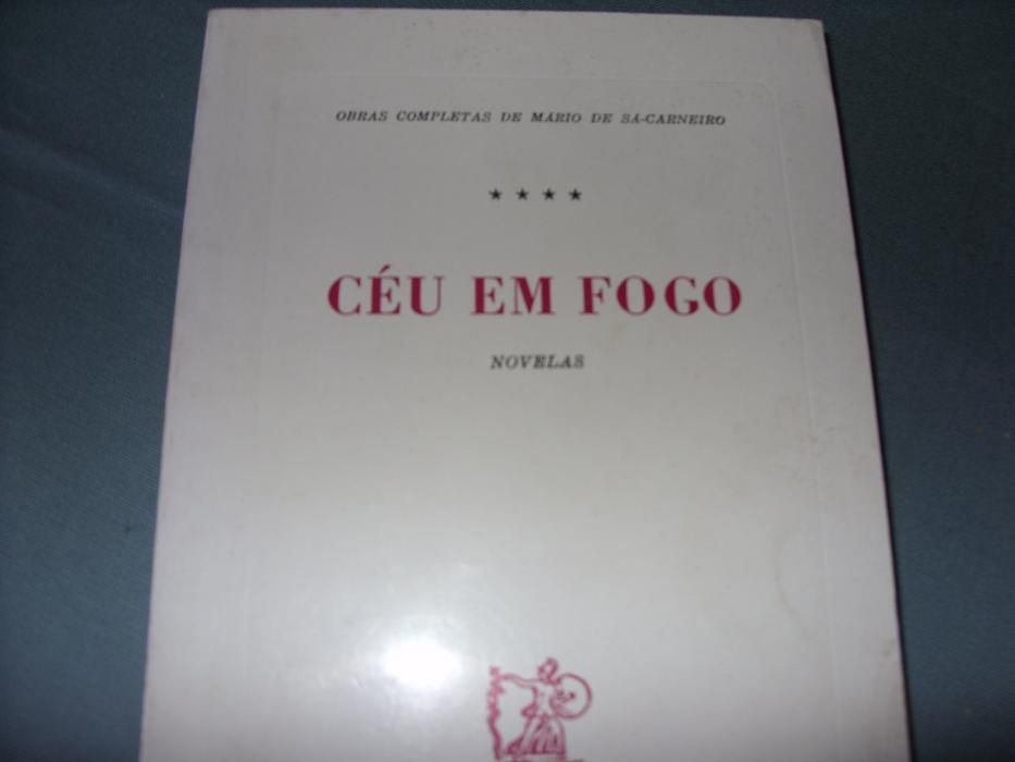 Livro "Céu em Fogo" de Mário Sá-Carneiro