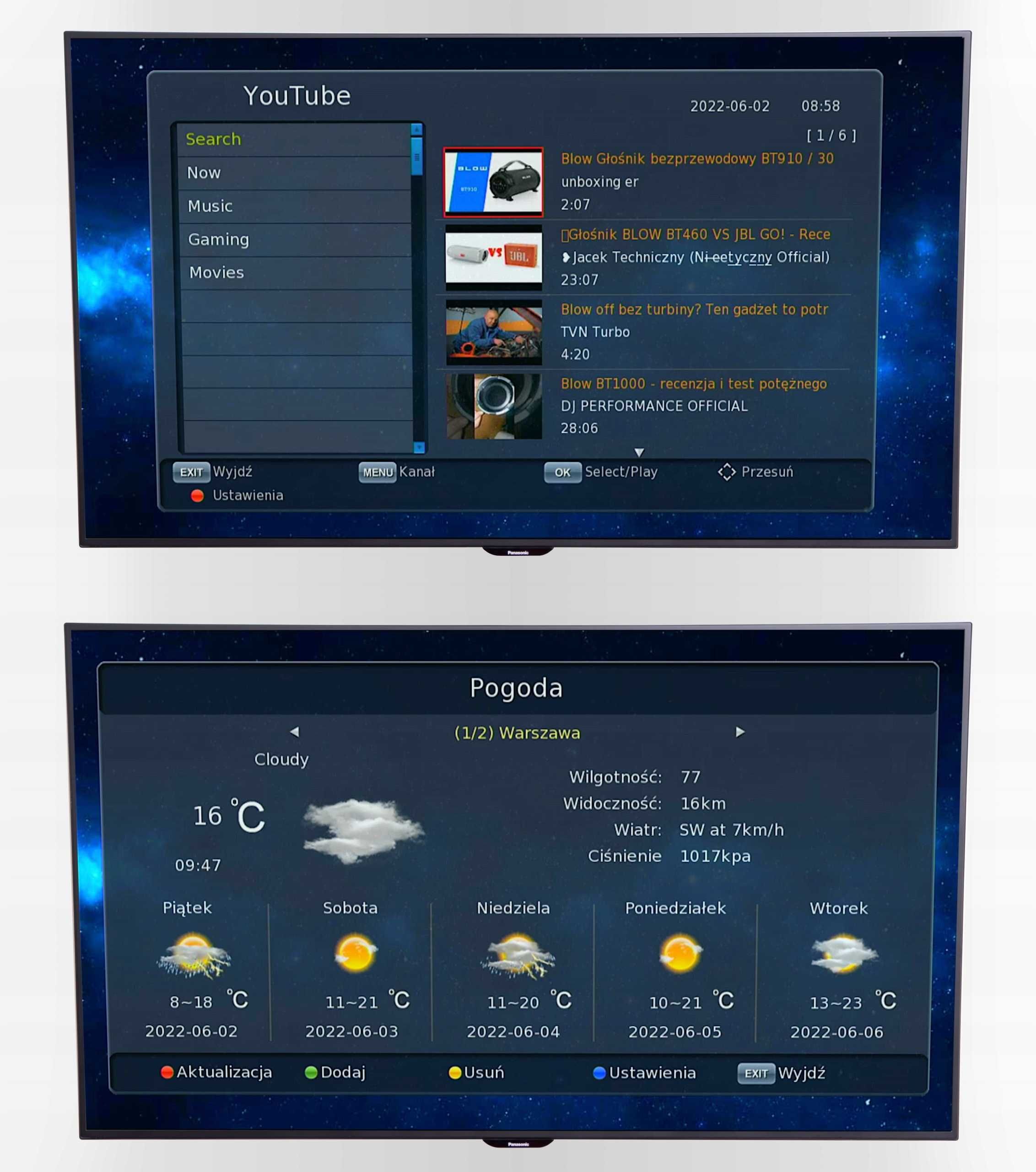 Dekoder DVB-T2 TV Naziemnej H.265 HEVC Nowy Gwarancja