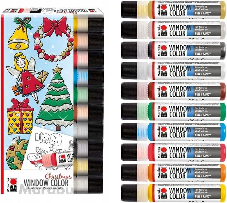 Farby do szkła Marabu 10 szt. Window Color