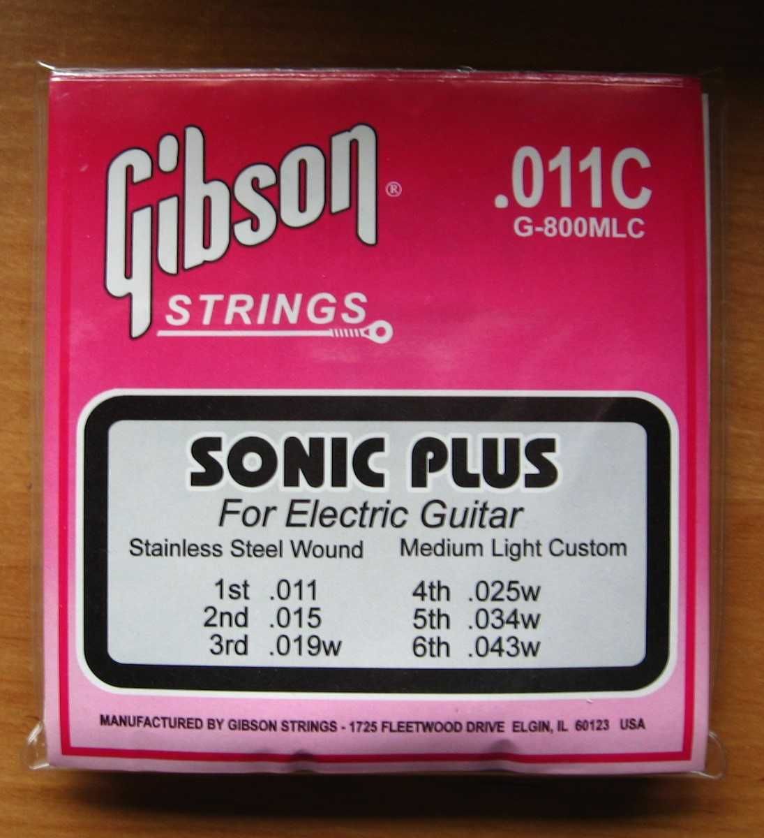 Gibson Sonic Plus - struny do gitary elektrycznej