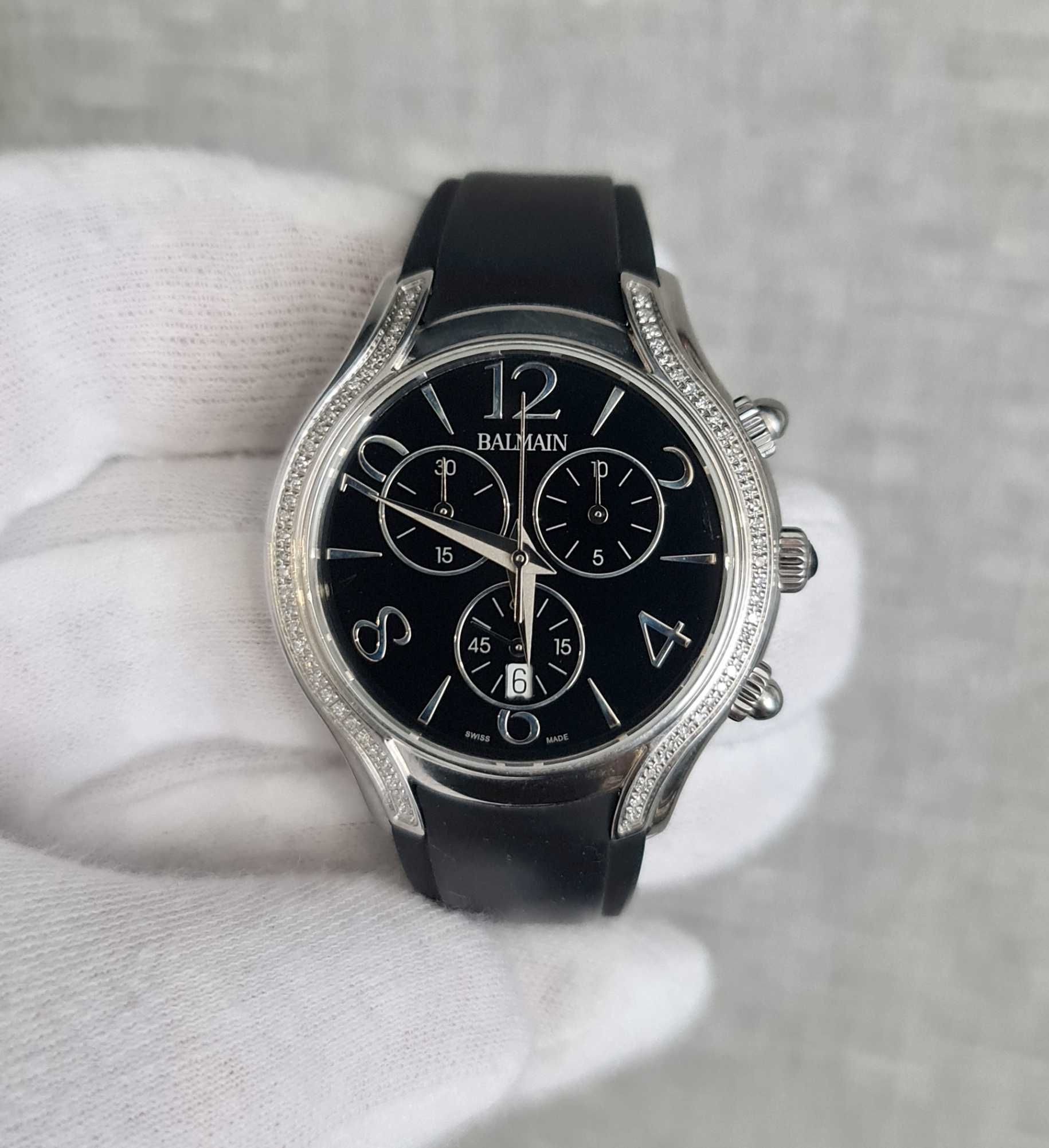 Жіночий годинник Balmain B5595.32.64 Chronograph Diamonds Swiss