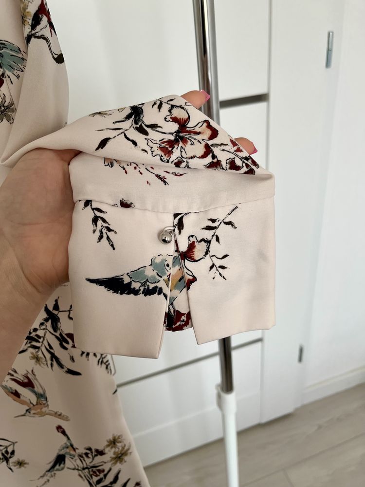 Letnia sukienka midi we wzory H&M