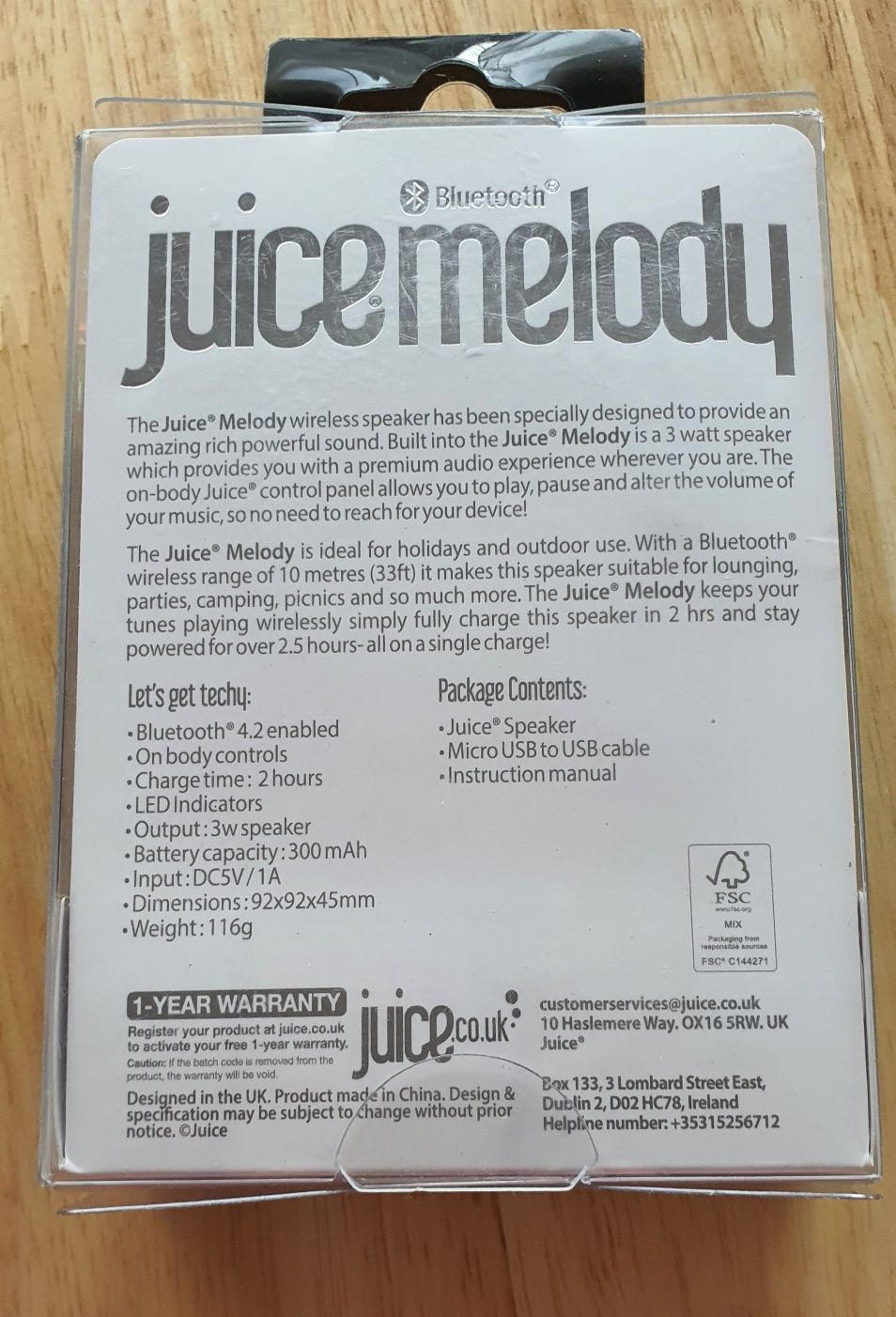 głośnik JUICE MELODY bluetooth przenośny