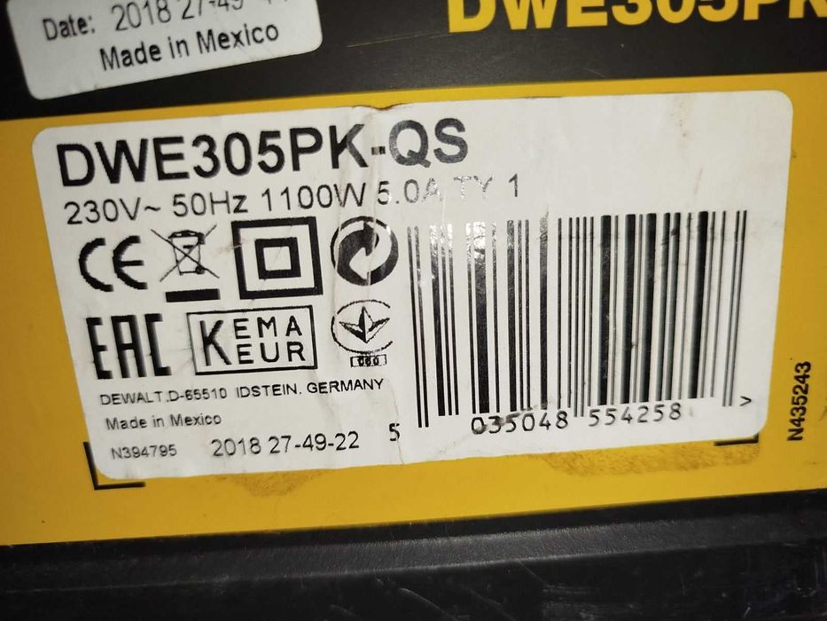 Сабельная пила 1100 Вт DEWALT DWE305PK-QS
