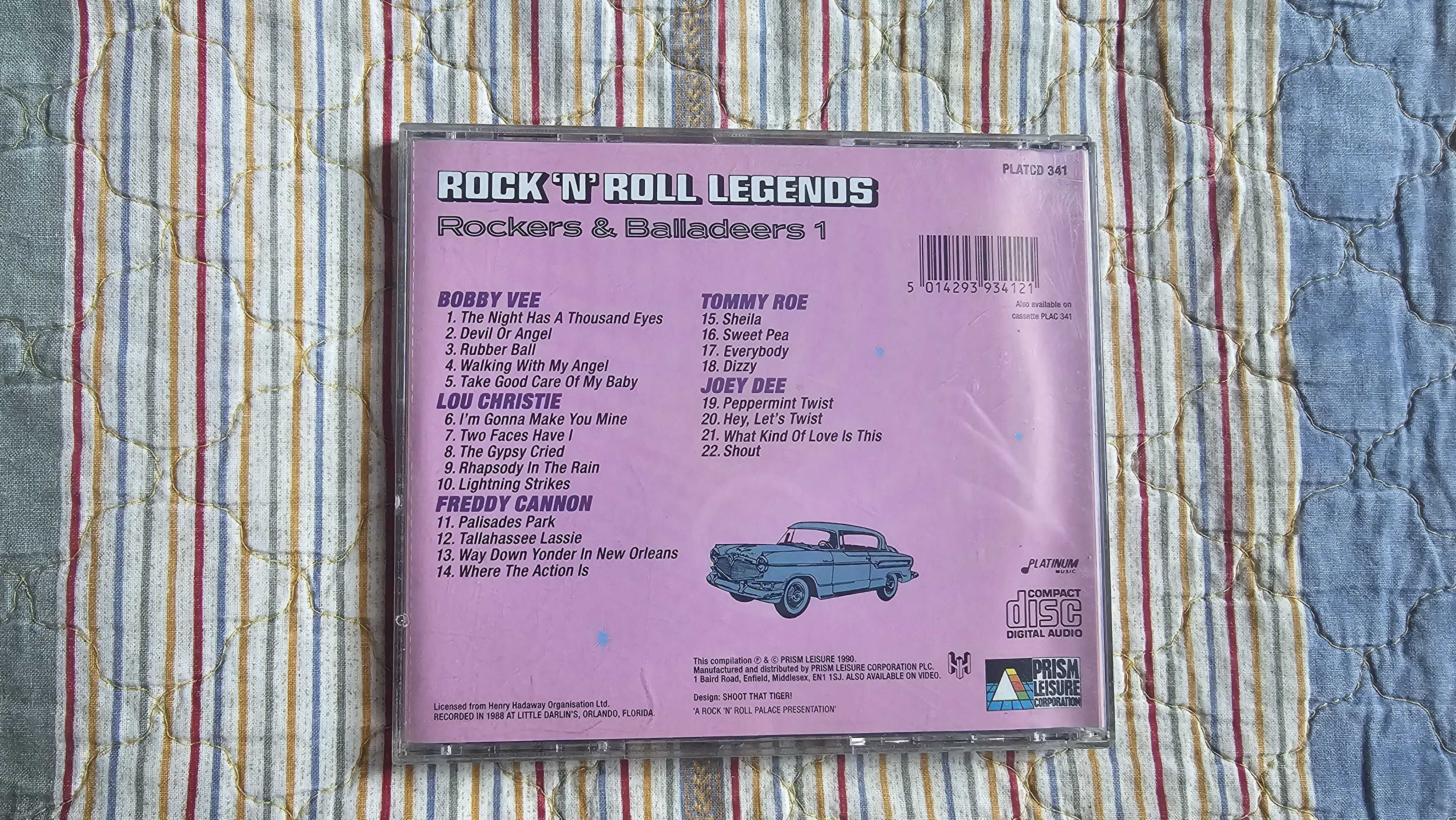 CD Rock'n'Roll Legends Bobby Vee Freddy Cannon Tommy Roe Joey Dee