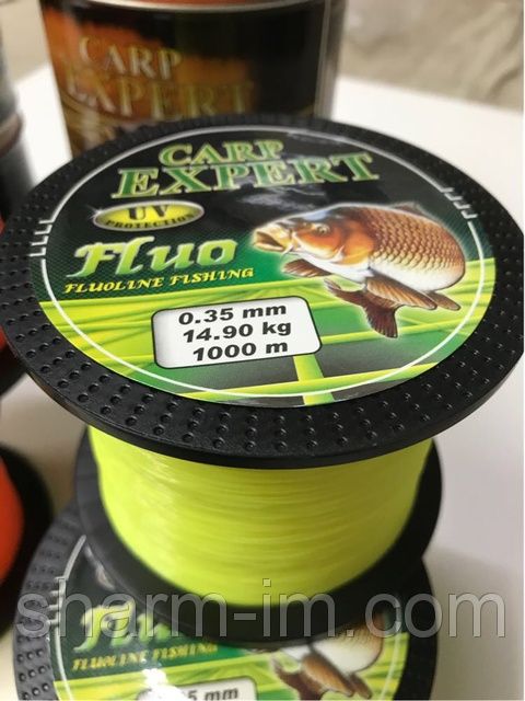 Леска Carp Expert UV Fluo Yellow или Fluo Orange 1 км 0,25-0,4 мм