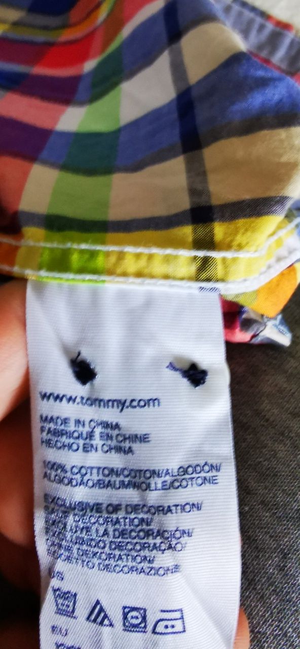 Piękna koszula Tommy hilfiger 100 % oryginał, kratka