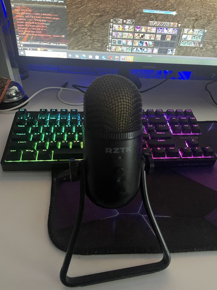 Микрофон RZTK podcast rgb