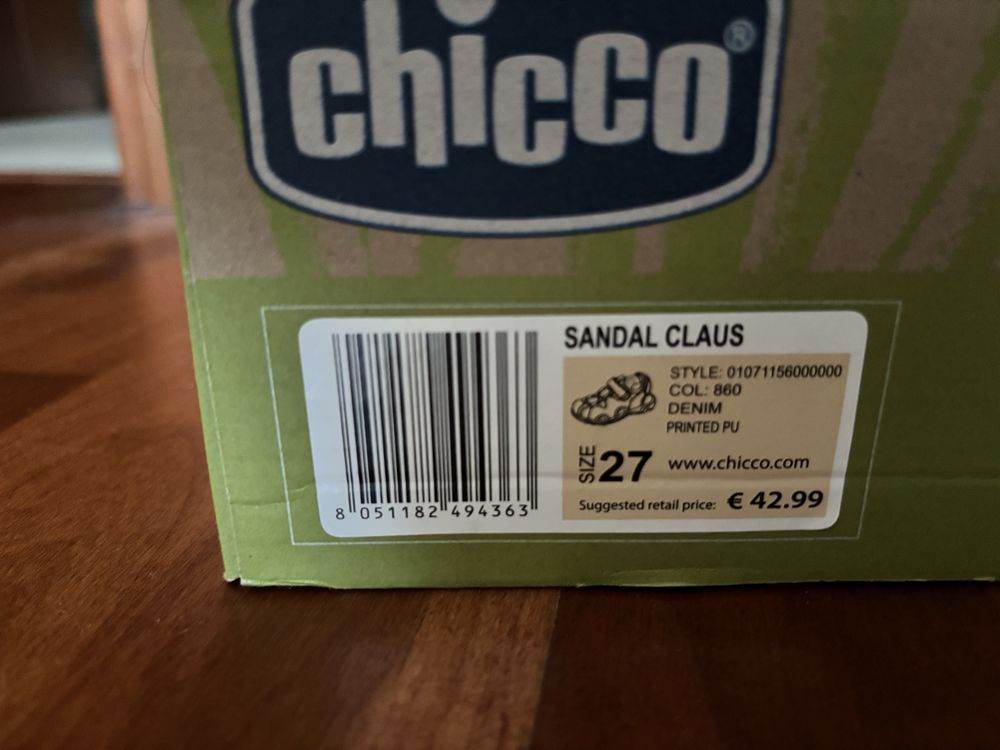 Sandálias Chicco - Tamanho 27