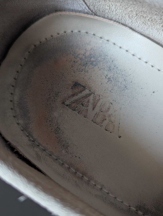 ZARA zamszowe mokasyny loafersy męskie 42 SKÓRA