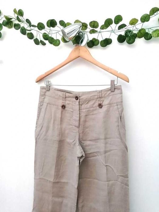 Calças Formais Cremes e Finas