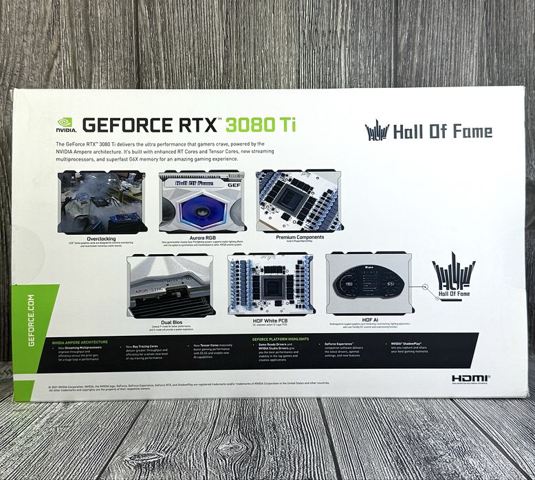 Видеокарта KFA2 GeForce RTX 3080 Ti HOF 2 шт. USED!