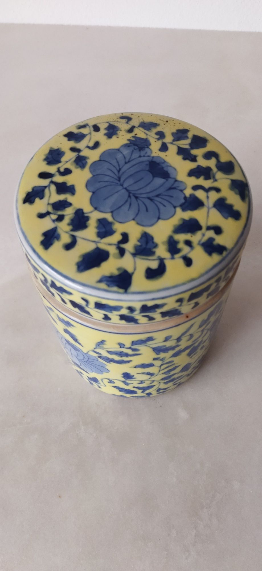 Caixa de chá chinesa porcelana e cerâmica