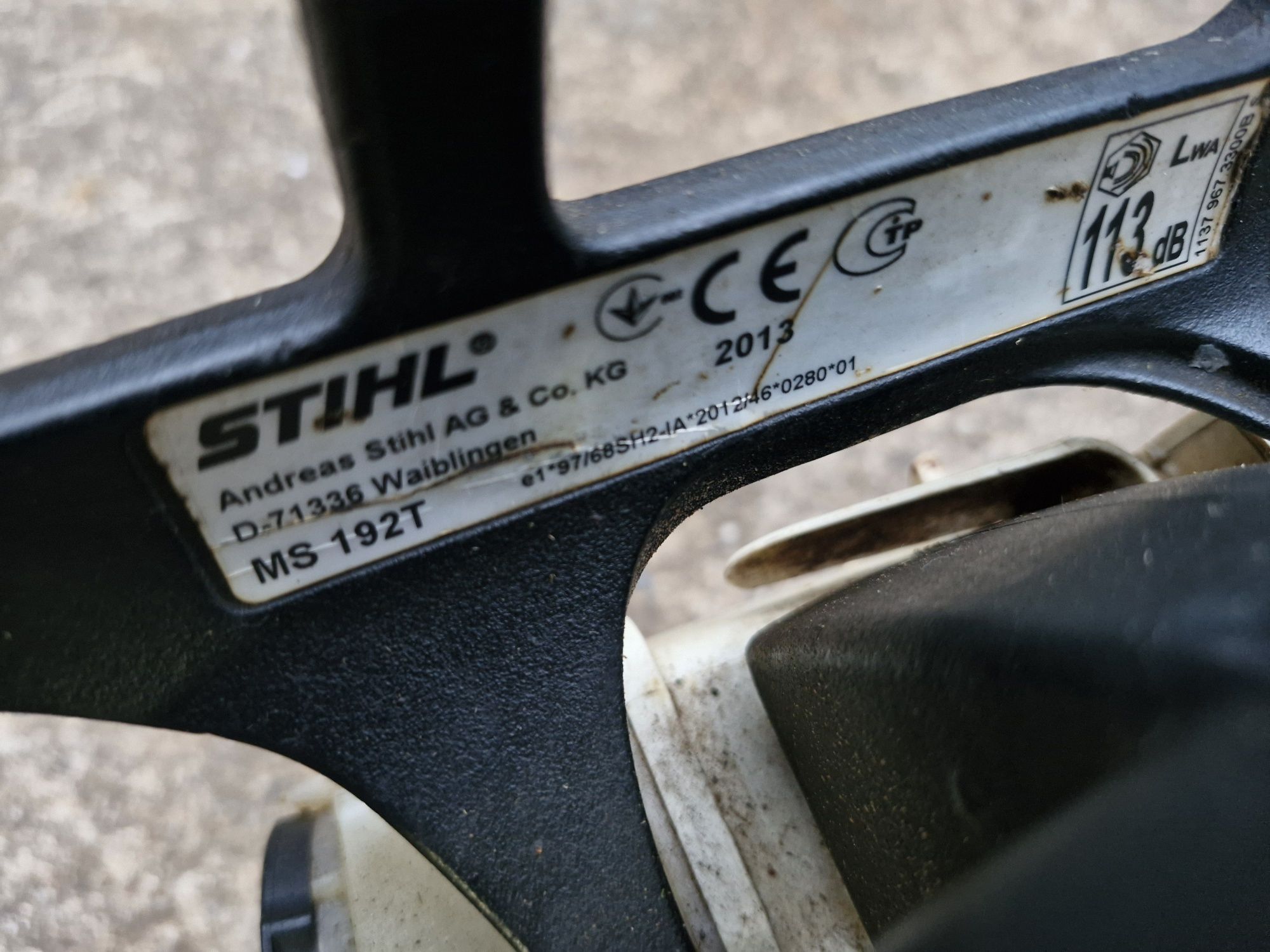 Piła spalinowa Stihl ms192t uszkodzona