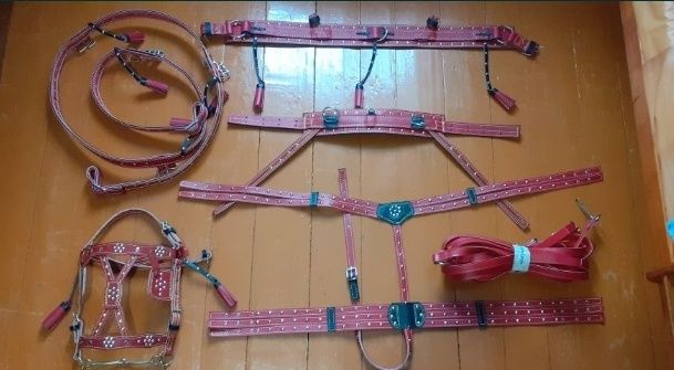 Упряж на коня! Вуздечка Шлея Наритник Віжки Посторонки Кантарка