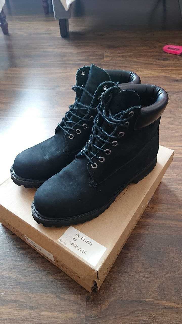 Чоловічі черевики Timberland, чорні, розмір 43, ношені