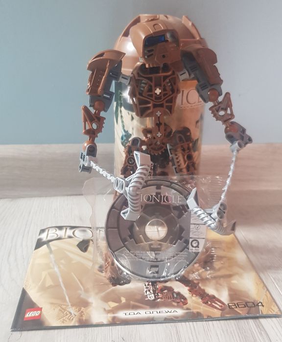 LEGO BIONICLE 8604 Toa Metru Onewa +CD! +pudełko +instrukcja
