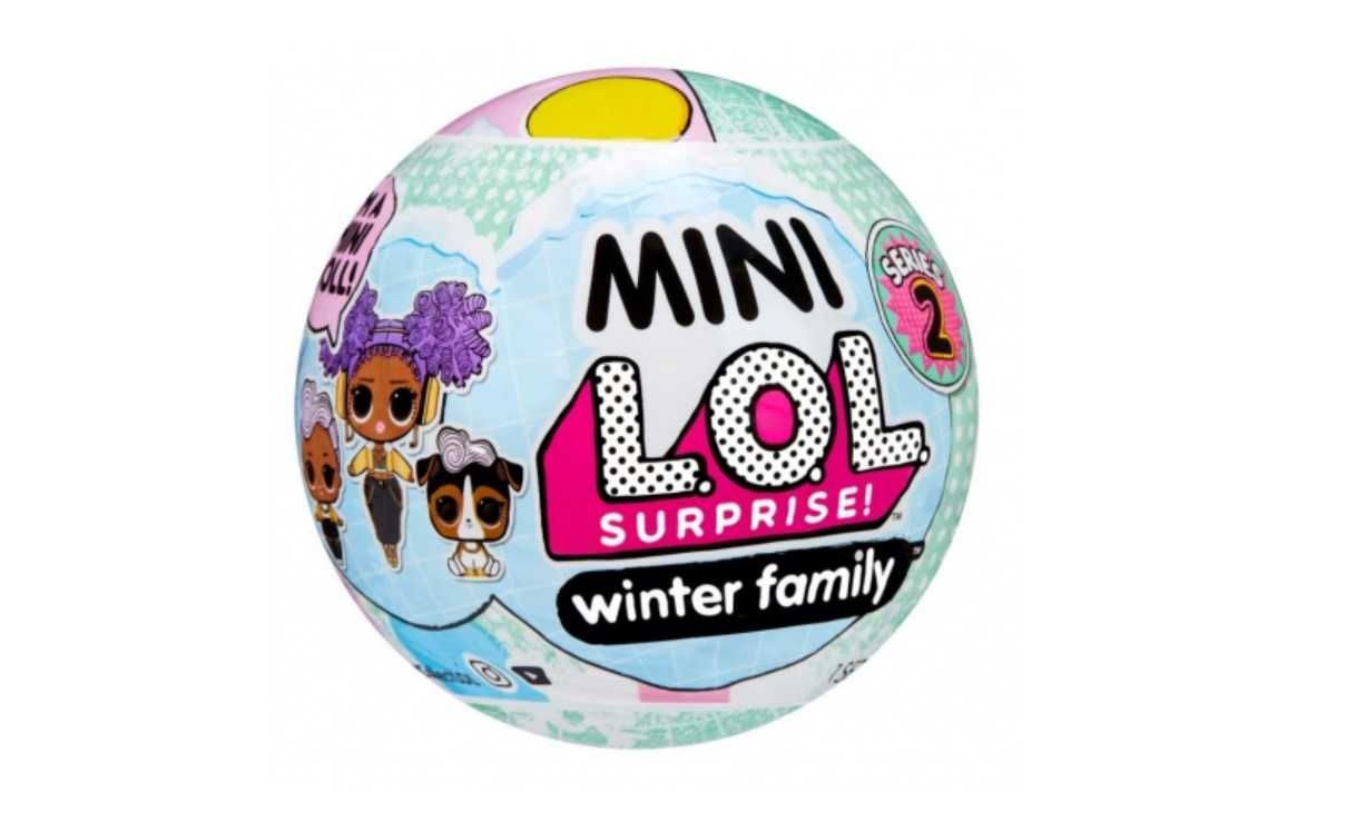 Кулька/шар лялька LOL Surprise Winter Family / ЛОЛ Сюрприз