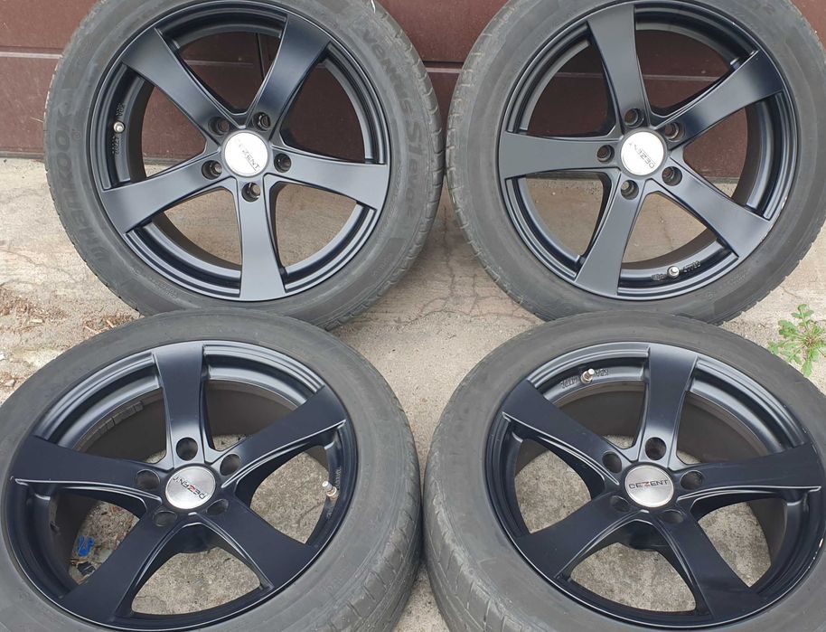 Alufelgi Dezent 17 5x120 8J ET 18 czarne BMW E60 E61 E39 Opel