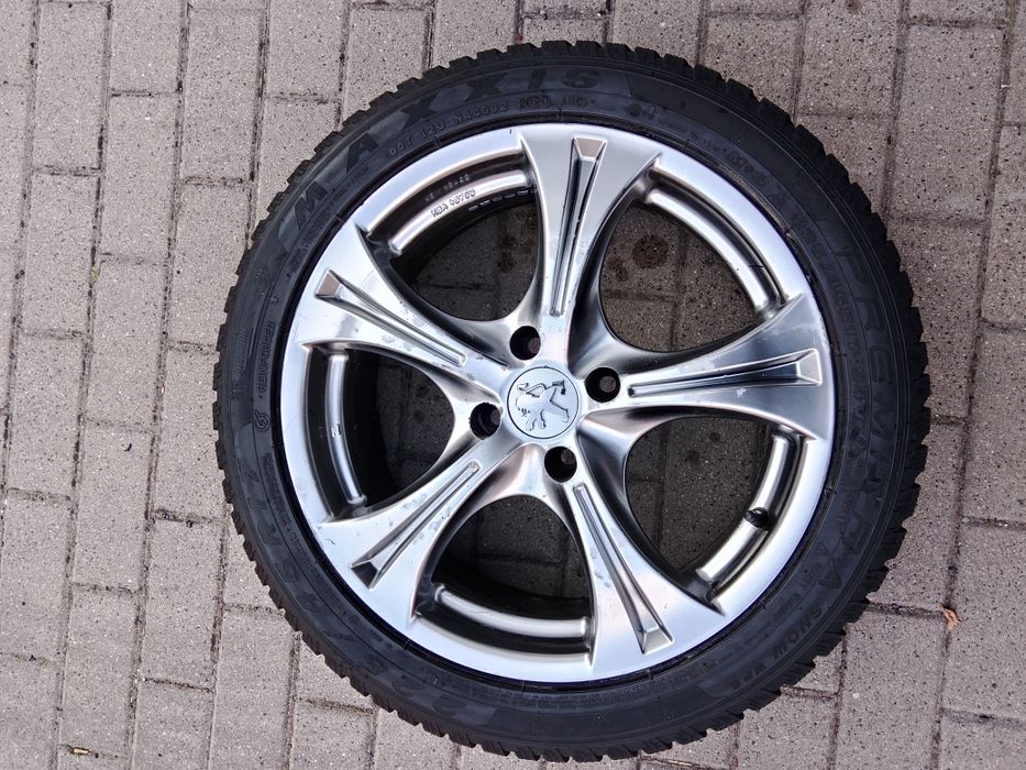 Felgi 4x108 17stki z oponami zimowymi 225/45 17 PEUGEOT CITROEN