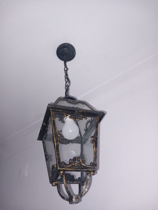 3 candeeiros de teto clássicos + lâmpadas