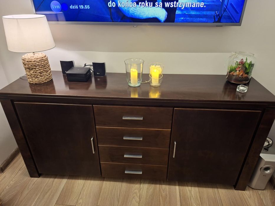 Zestaw Mebli drewnianych Gabi orzech .