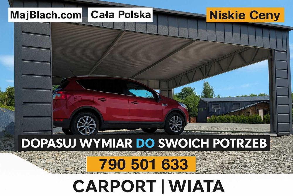 GRAFIT / PROFIL ALTANA /CAROPORT na pojazd |Wiata|Garaż - Maj-Blach