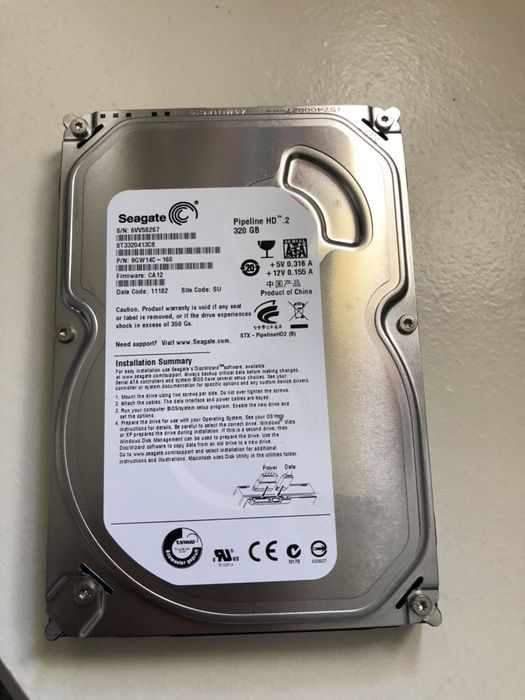 Disco Seagate 320 GB hd2