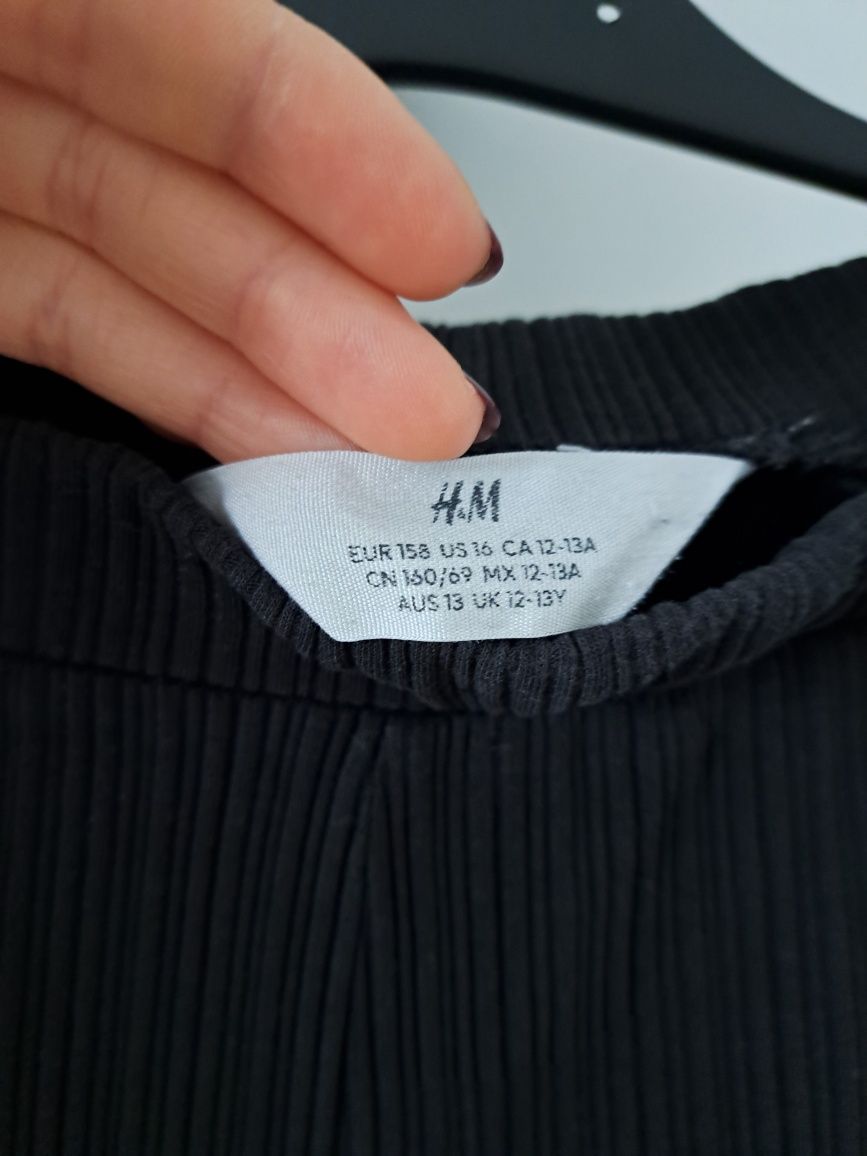 Rozszerzane legginsy prążkowane H&M