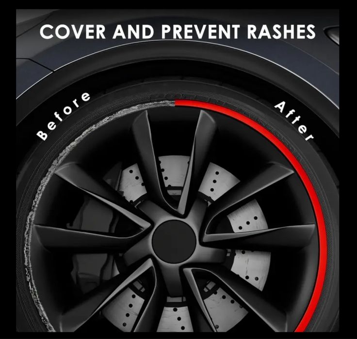 Захисник краю колеса автомобіля. 8М. Чорна