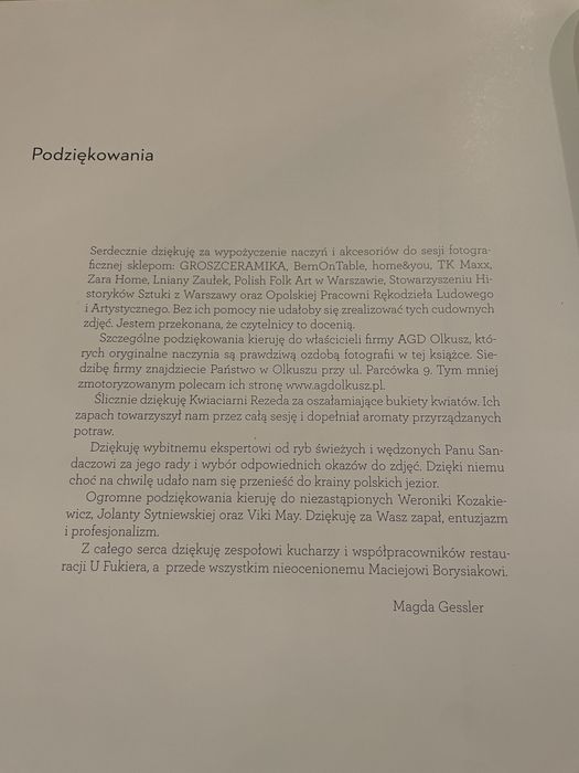 Ksiazka kucharska Smaczna Polska Magdy Gessler