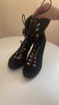 Buty do high heels czarne zlote 38