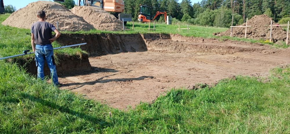 Budowa płyt fundamentowych, fundamentów punktowych domów drewnianych