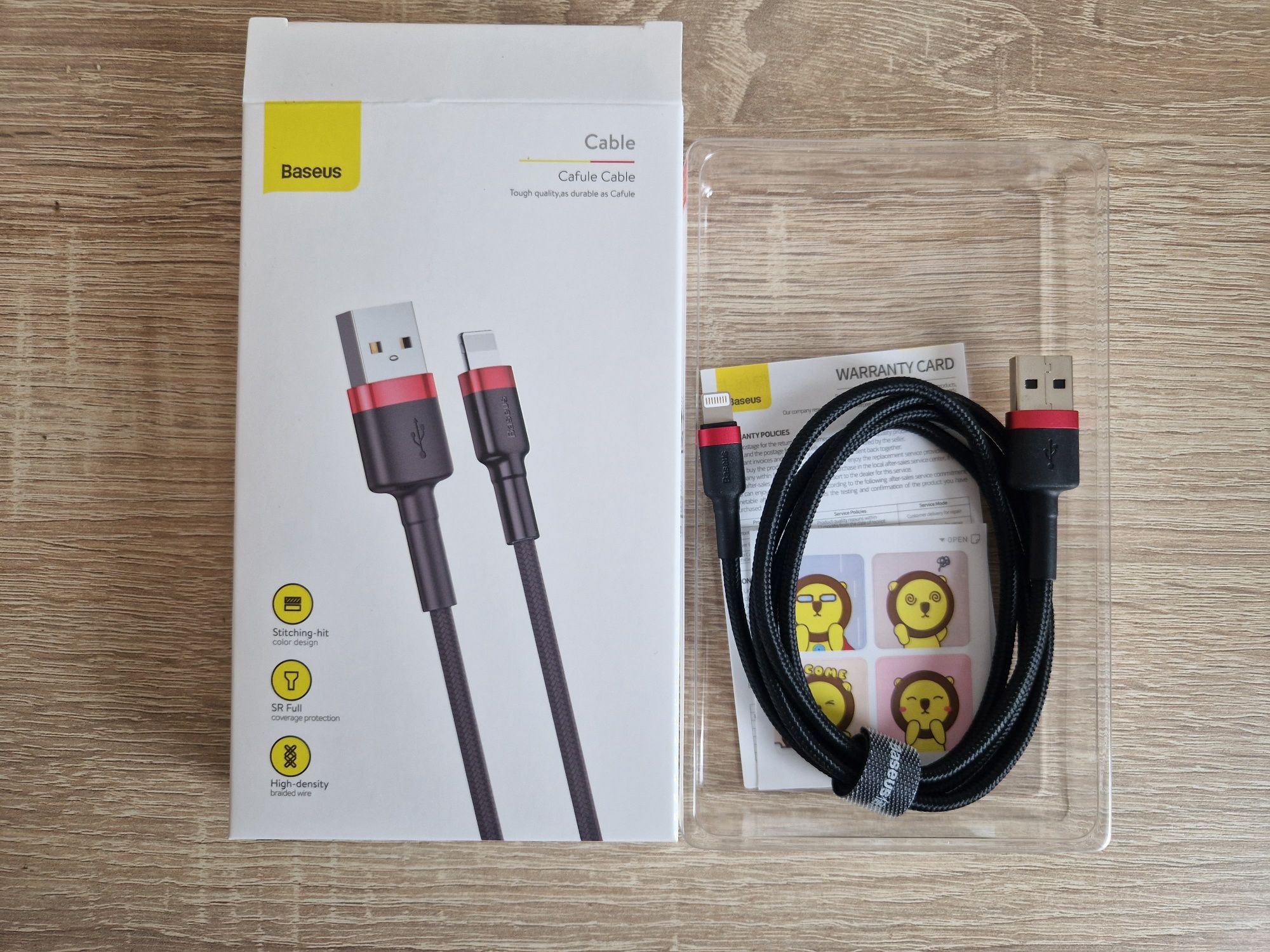 Baseus Kabel Cafule - USB na Lightning - 2,4A 1 metr (CALKLF-B19)