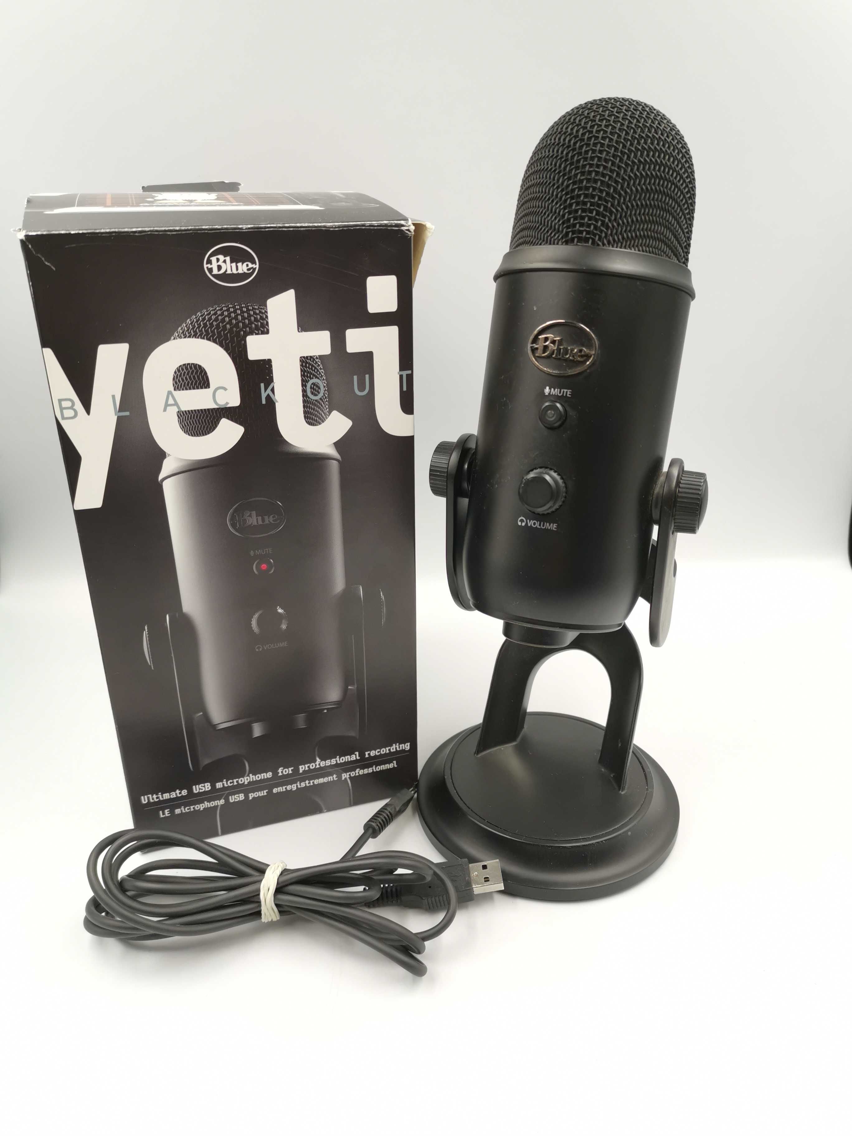 Na Lewara Mikrofon Blue Yeti Blackout