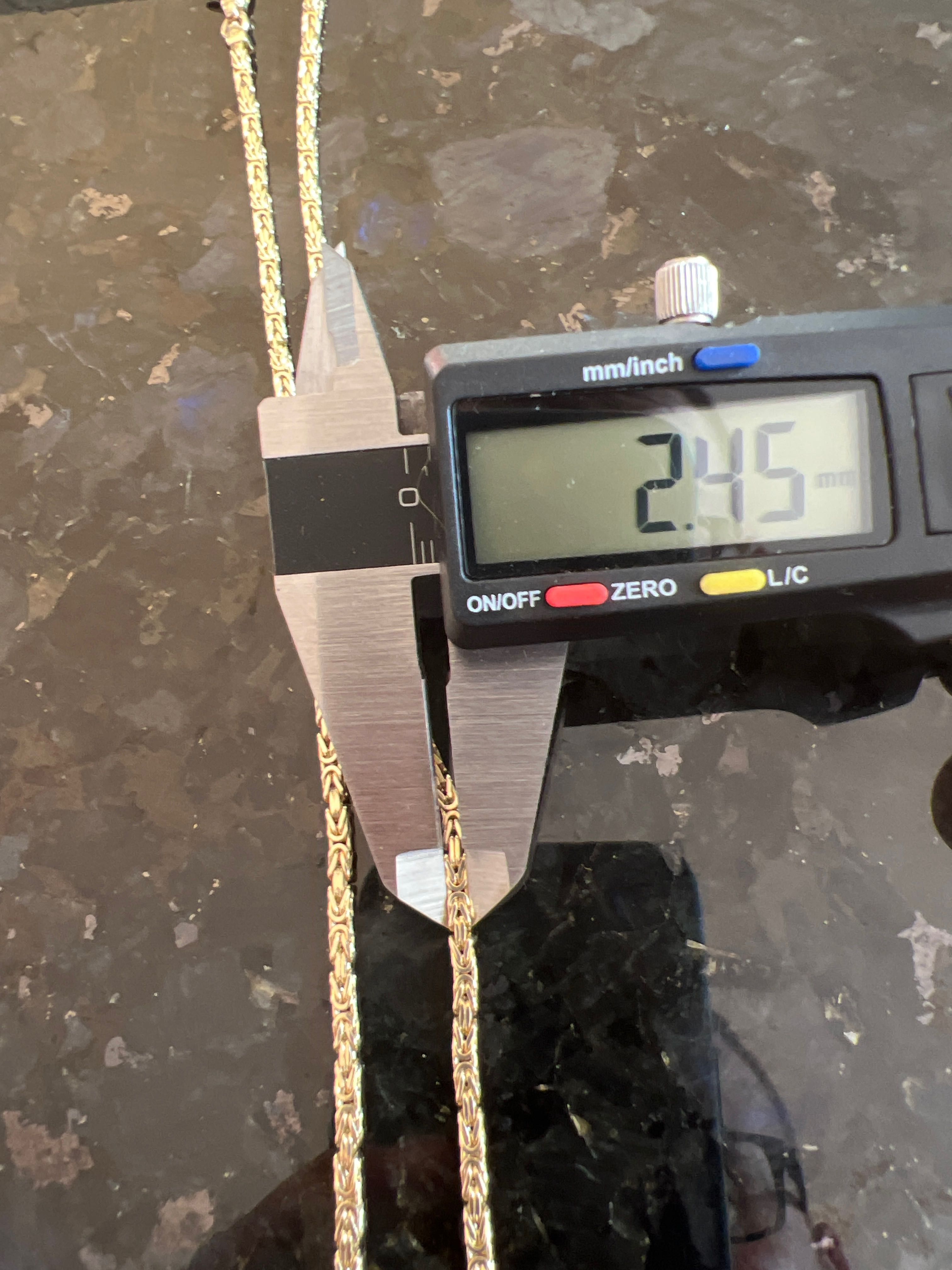 Złoty łańcuszek królewski 585, 27,93 gram, 60cm.