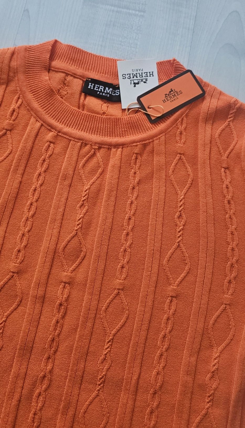 Hermes sweterek bluzka roz M