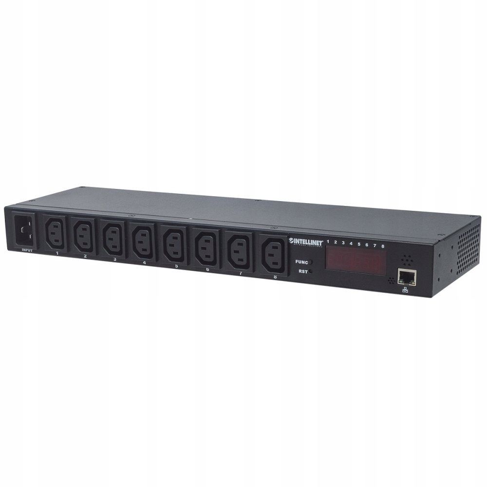 Listwa zasilająca Intellinet  1U 110V-250V/16A 2m 8 gniazd