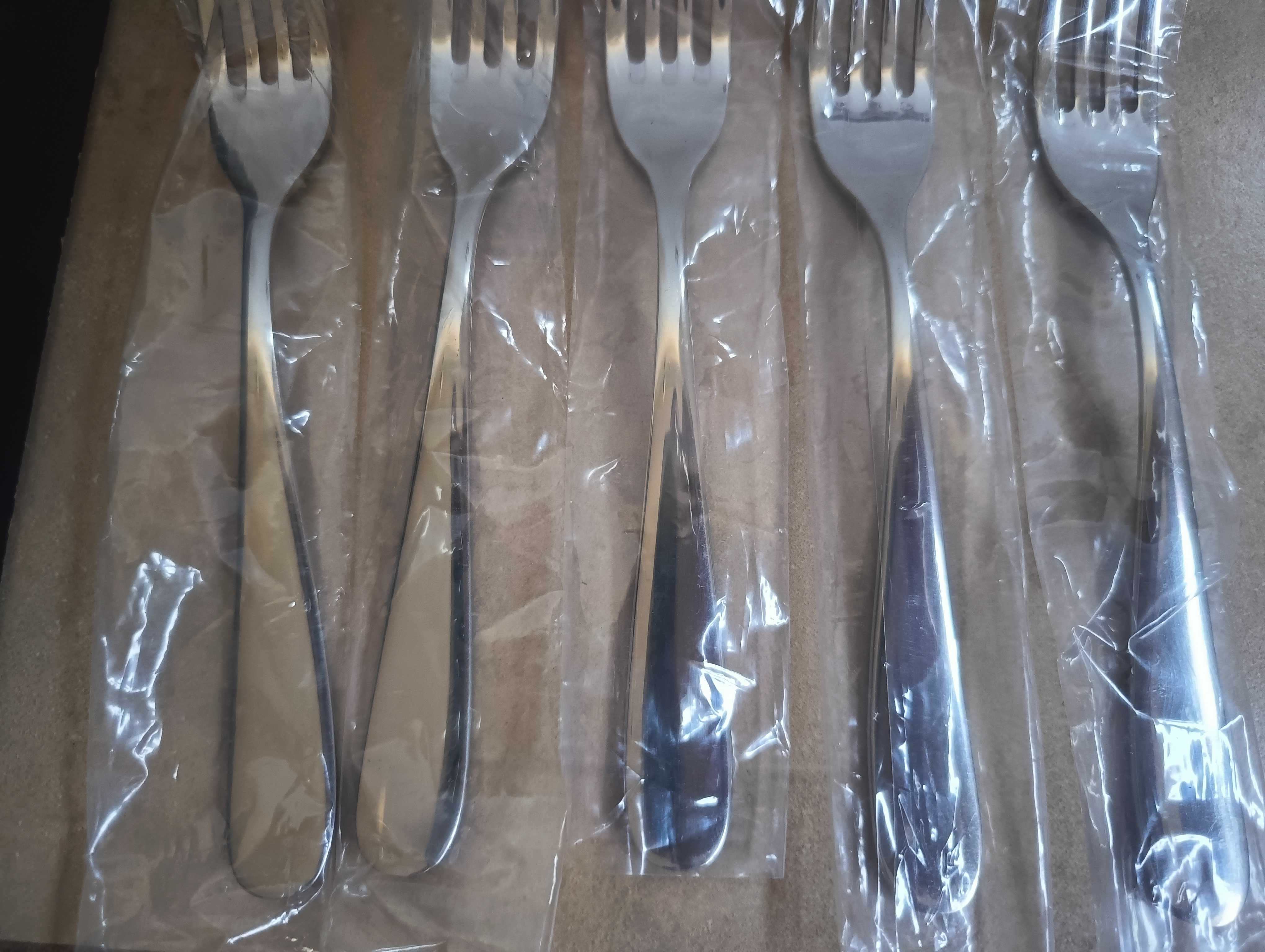 Alessi Widelec stołowy widelce ze stali nierdzewne, 5szt 19,5 cm NOWE