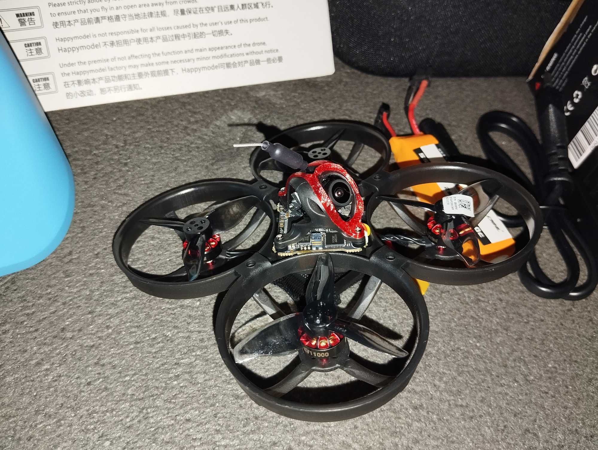 Комплект FPV дрон Mobula 8 + апа Radiomaster + шолом + зарядне і акум