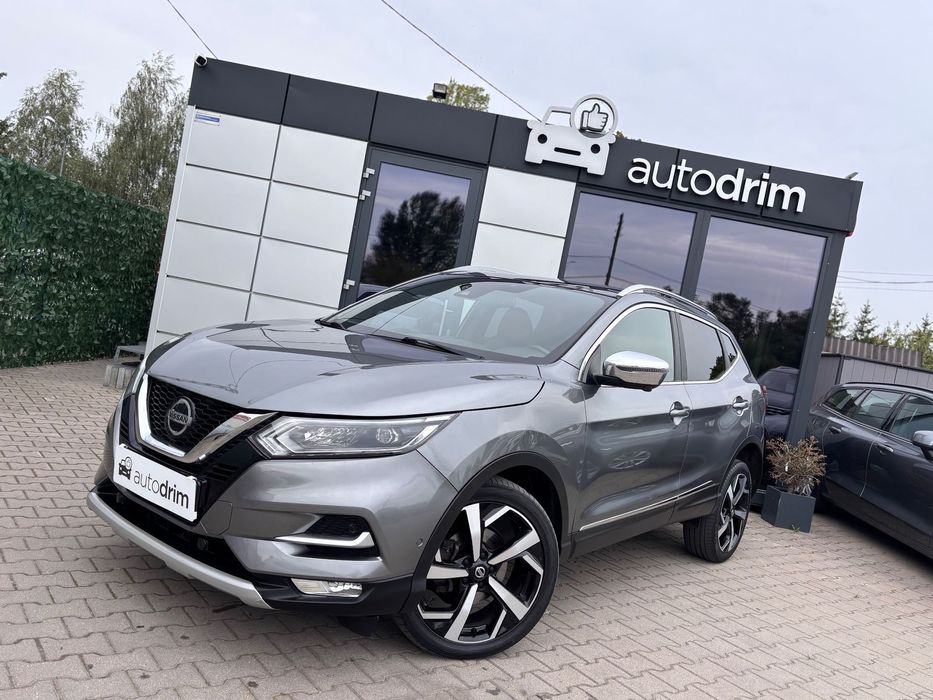 Nissan Qashqai ⟁ZWERYFIKOWANY⟁ TEKNA Plus Automat 4x4 Skóra LED ASO Bezwypadkowy ASO!