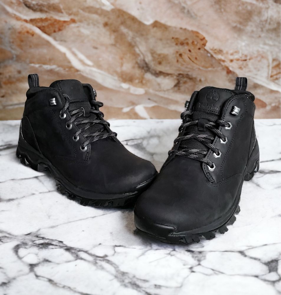 41 41.5 26см 26 см Timberland ботинки чоботи черные чорні кожаные