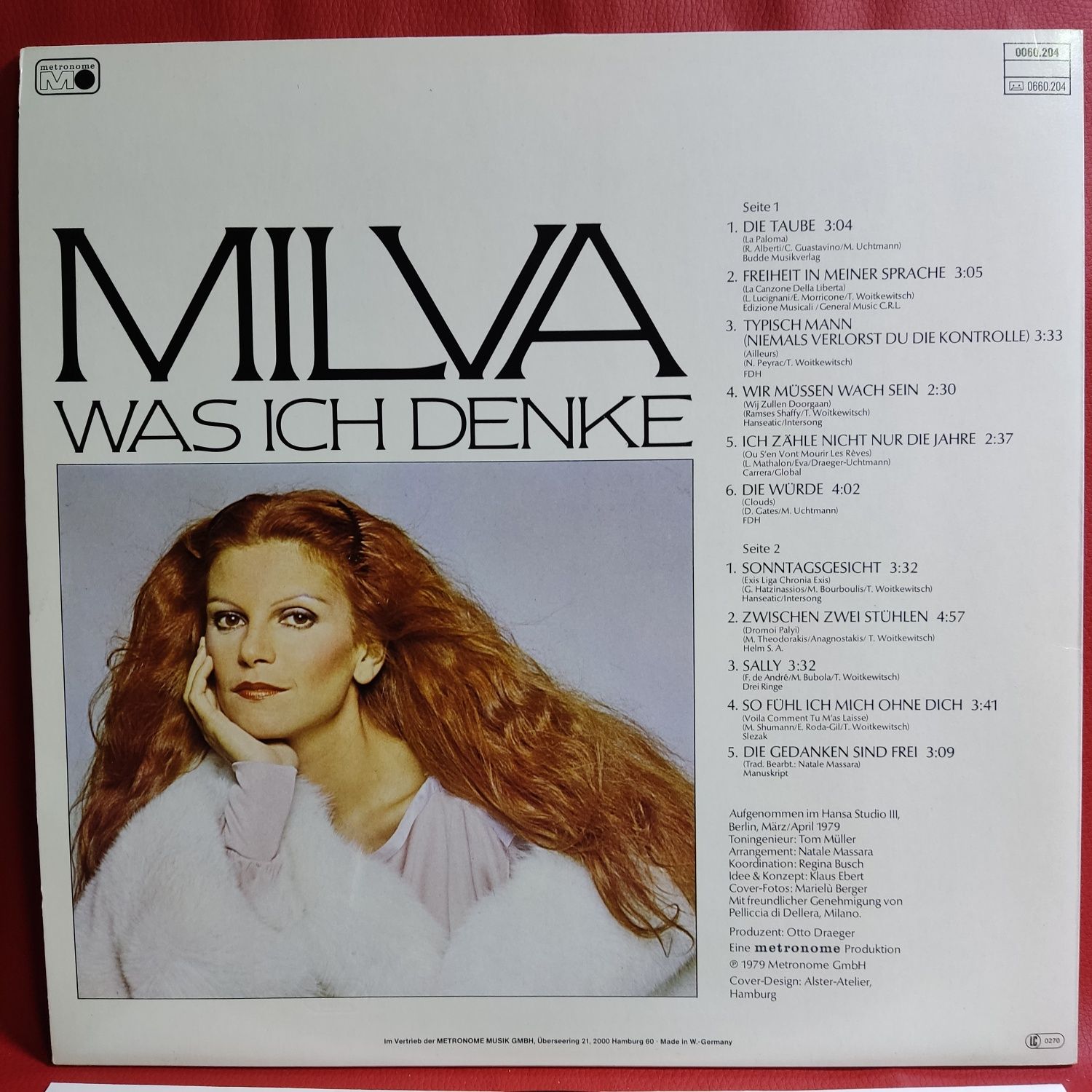 Milva - Вінілові платівки.Germany .1979/82.