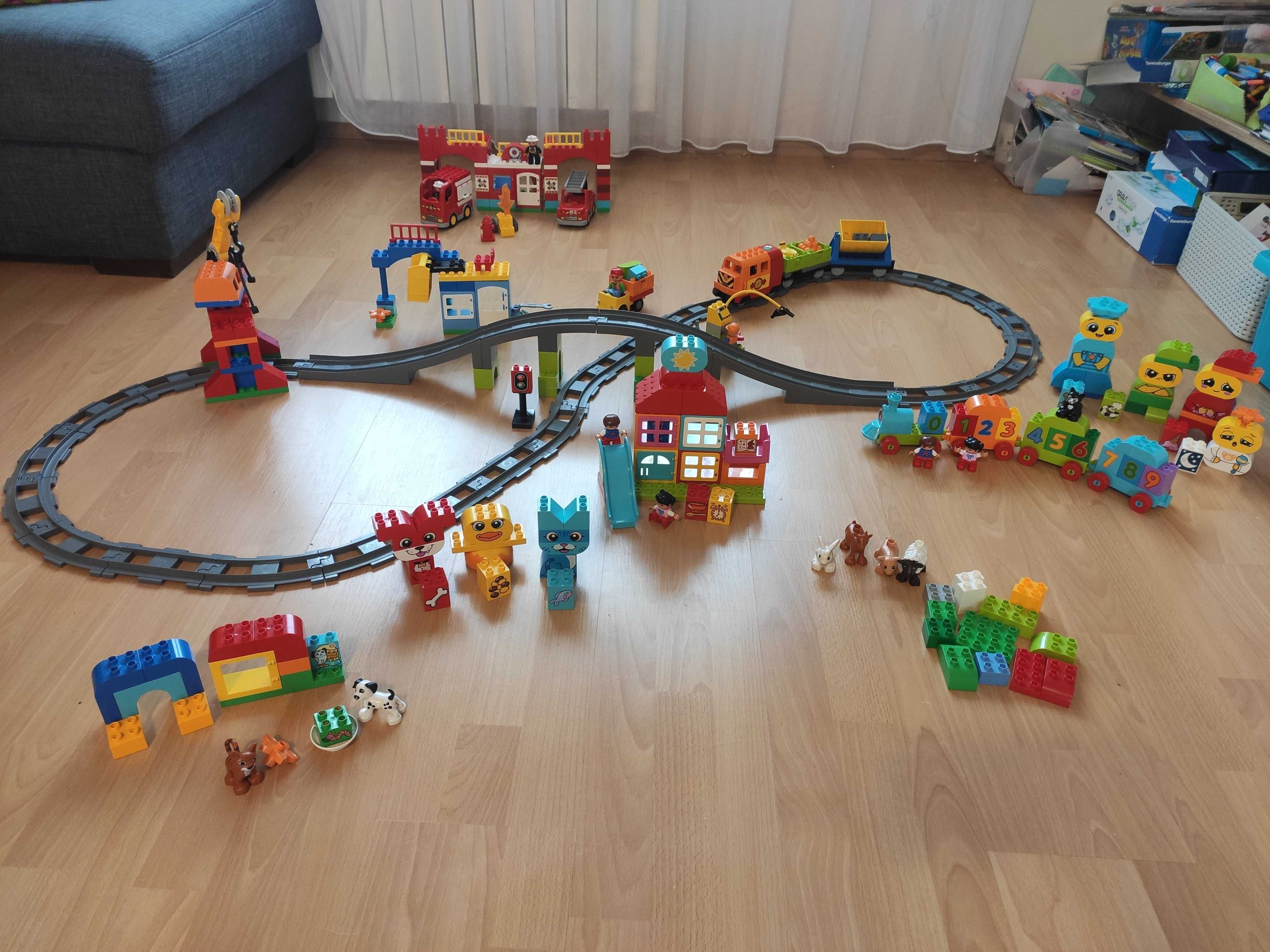 LEGO Duplo MEGA paka 7 zestawów pociąg