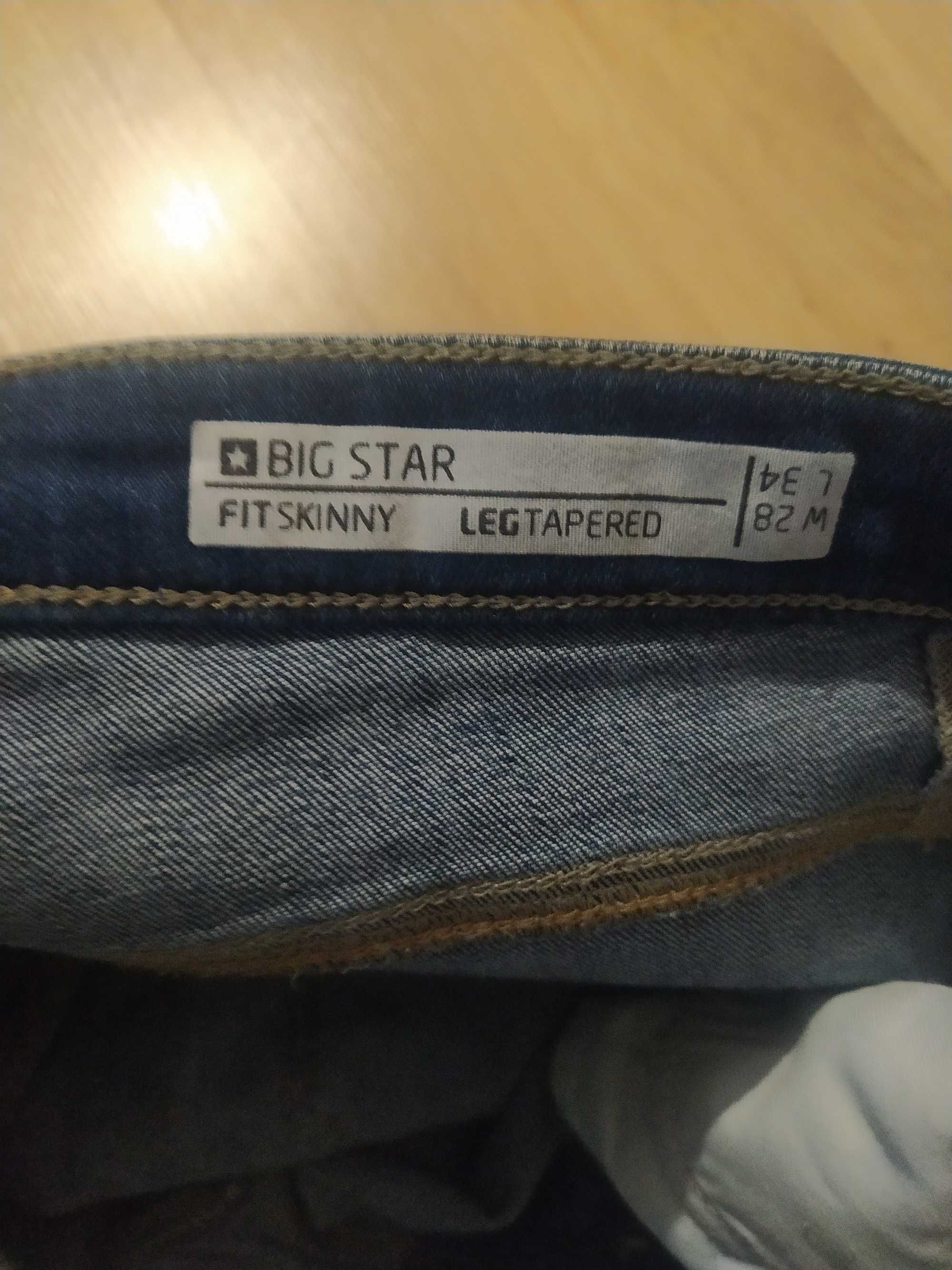 Spodnie jeansy big star 28/34 skinny