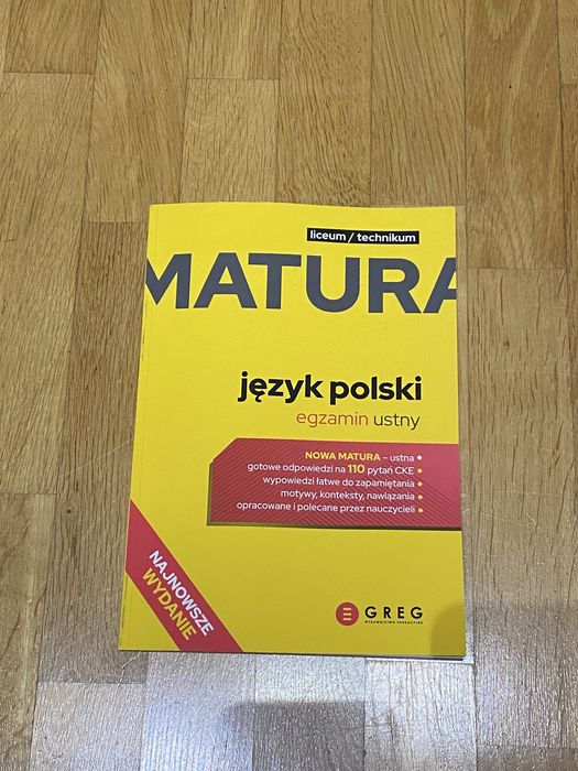 matura język polski egzamin ustny greg